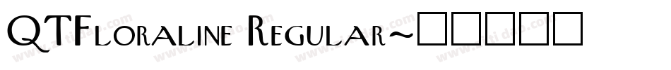 QTFloraline Regular字体转换